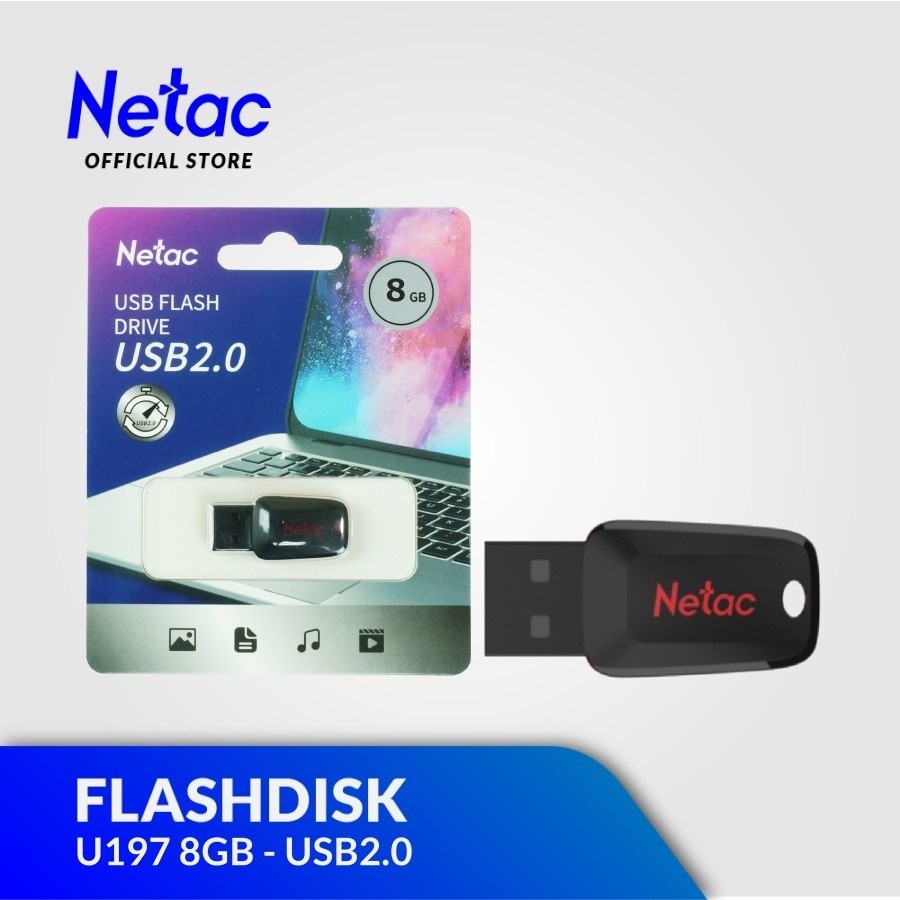 NETAC FLASHDISK U197 8GB USB 2.0