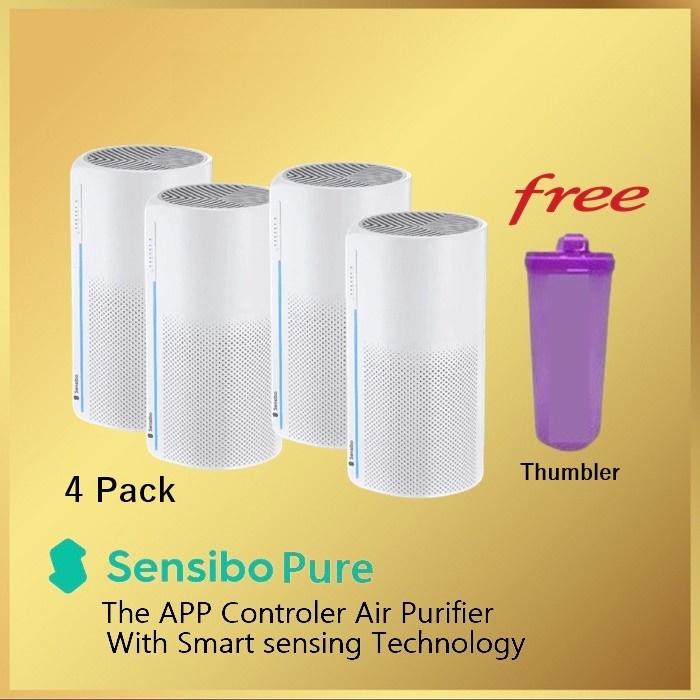 Sensibo Pure Smart Wifi Sensing Air Purifier - 4 Pack (Family Pro Kit)