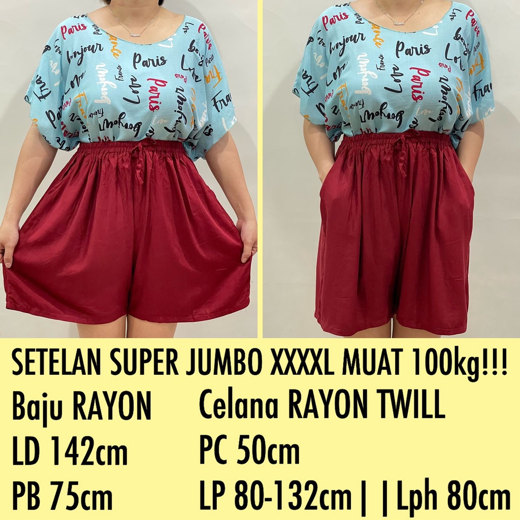 PAKET COMBO G !!! SETELAN BAJU BALI SUPER JUMBO FIT TO 4XL REAL PICT!!!