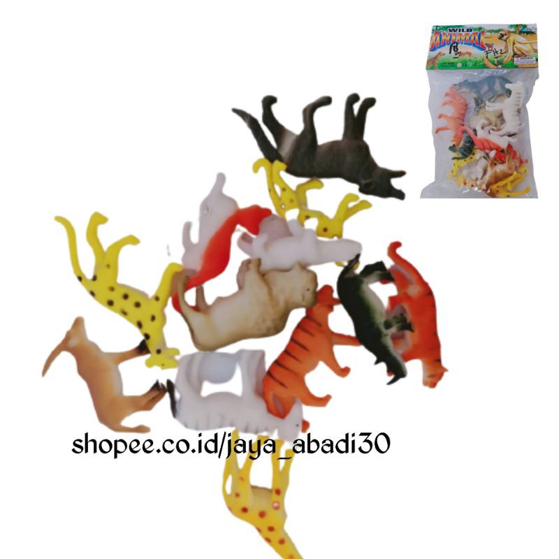 MAINAN MINIATUR HEWAN HEWAN WILD ANIMAL KARET A588