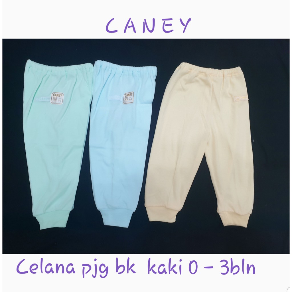 CANEY - Celana Panjang Buka Kaki 0-3bln (3pcs)