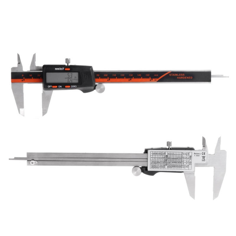 Mary Jangka Sorong Digital Elektronik Bahan Stainless Steel Ukuran 0-6 &quot;/ 150mm