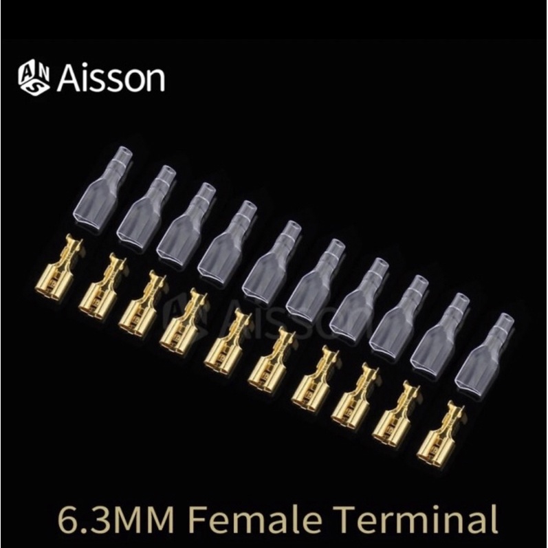 Skun Female Transparan Konektor Terminal Insulator Gepeng Kondom