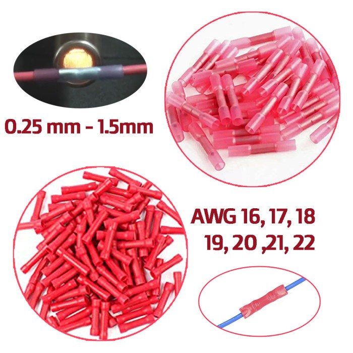 SKUN KONEKTOR SAMBUNG KABEL AUDIO LISTRIK DC MOTOR MOBIL AWG 18 20 22