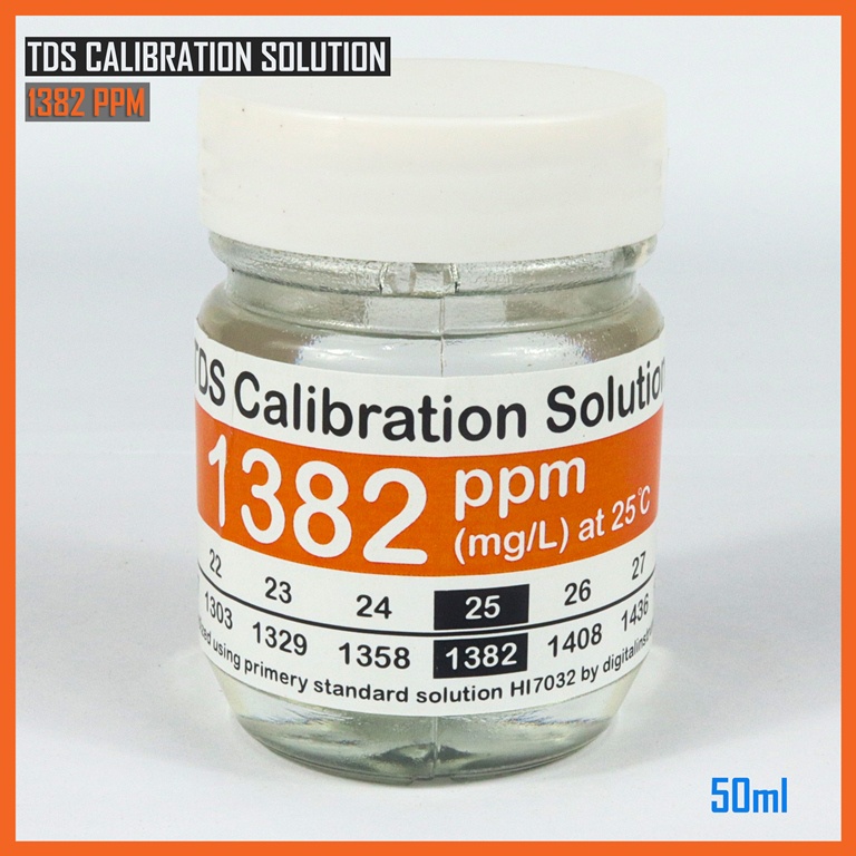 TDS Calibration Solution - Cairan Larutan Kalibrasi TDS Meter 1382 PPM