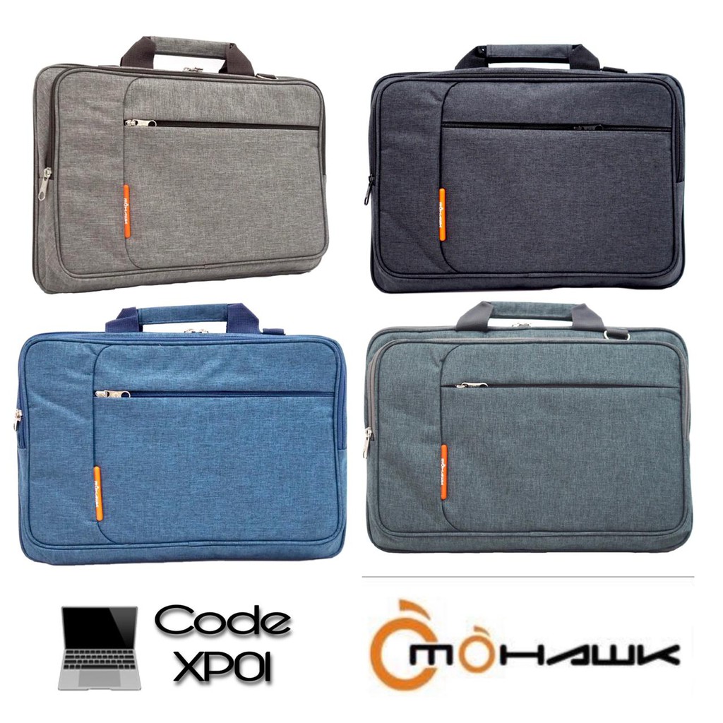 Tas Laptop /case laptop Selempang MOHAWK code XP01 size 13, 14, 15 inch resleting FULL dan resleting TIDAK FULL