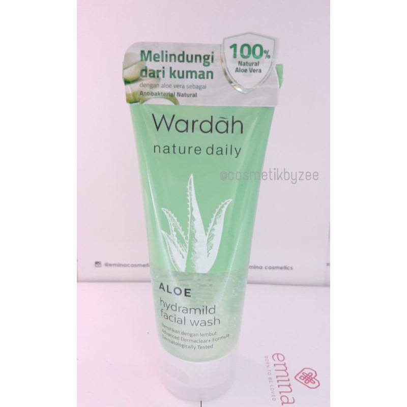 Wardah Paket Aloe Vera | Facial Wash &amp; Moisturizing gel | Wardah paket skin care