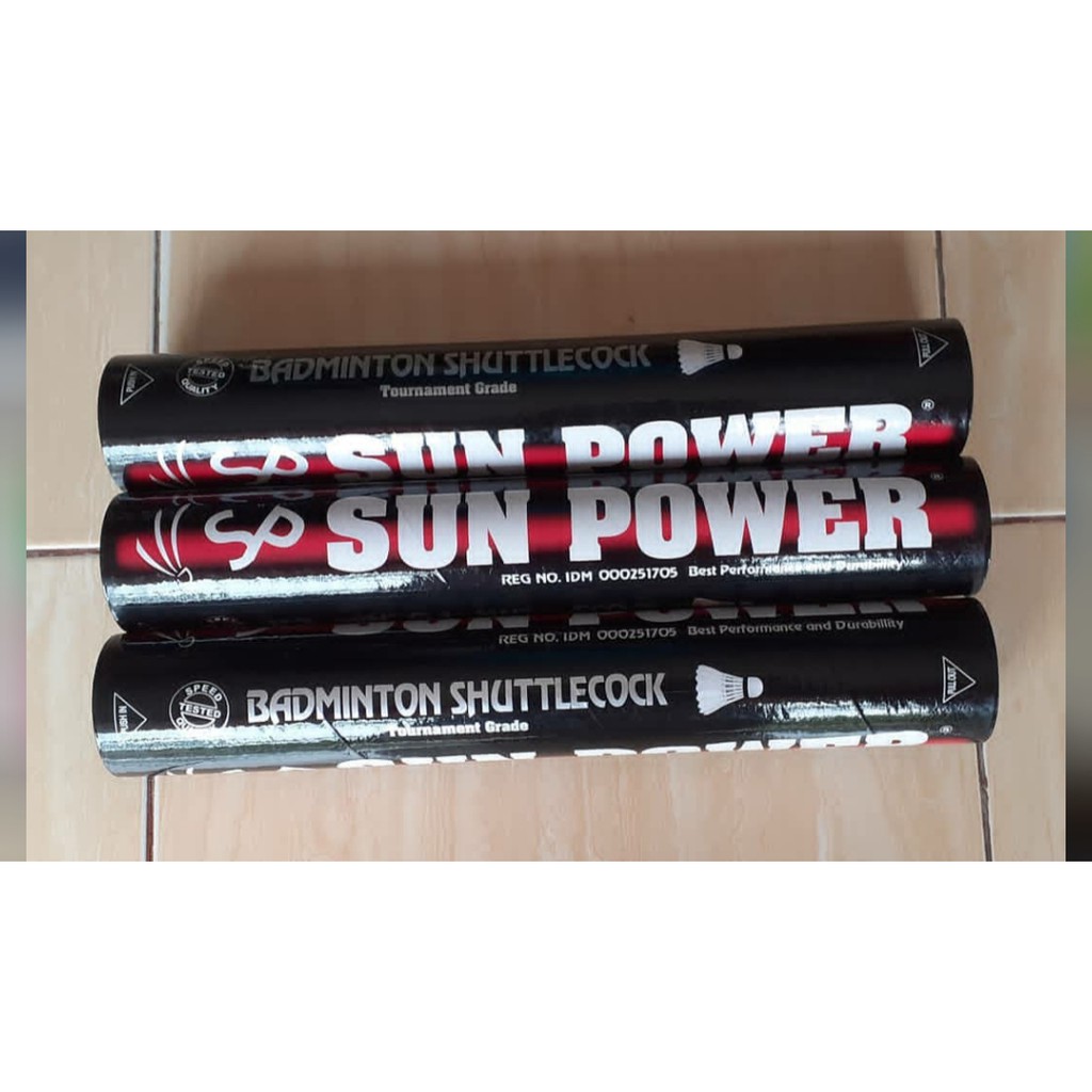 Sun Power Badminton Suttlecock/ Bola Bulu Tangkis/Sun Power