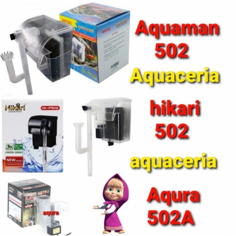 filter gantung aquascape hikari 502 aquaman 502 aqura 502