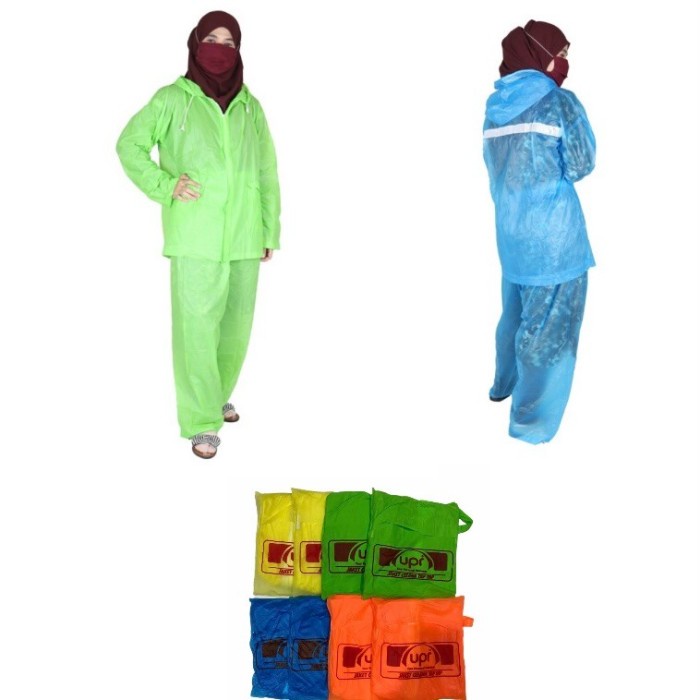 Jas Hujan Setelan Celana PVC Murah / Raincoat  Unisex Tap Tap