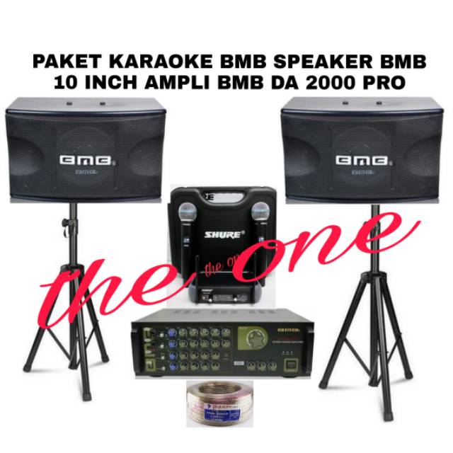 Paket Sound System Karaoke Speaker Bmb 10in Ampli Bmb Da 00 Pro Lengkap Tinggal Pasang Shopee Indonesia