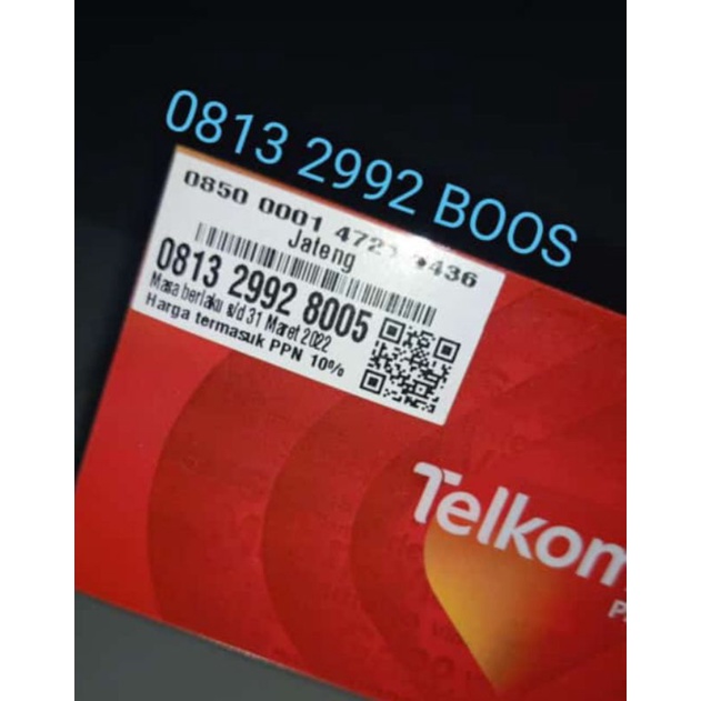 nomer cantik simpati seri BOS. BOOS. BOSS. 2992 8005. perdana simpati cantik