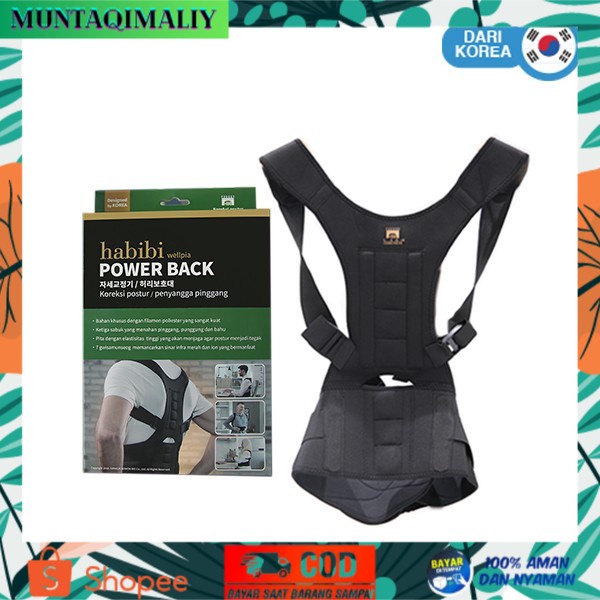 [TERBARU] [BIG CASHBACK] HABIBI Power Back (Penyangga Punggung) - M