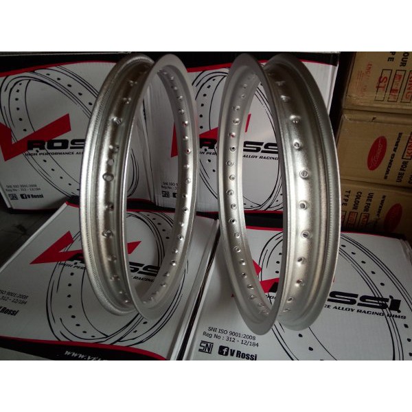 BRILIANT!!! Velg Rossi ukuran 160x17 185x17 silver blas kulit jeruk