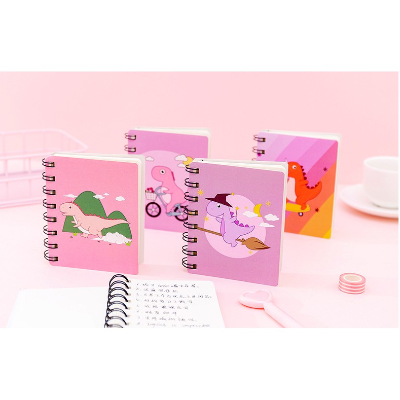 Notebook Motif DINOSAURUS &amp; UNICORN / Notes Buku Memo Mini Gambar Unicorn &amp; Dinosaurus / Buku Mini
