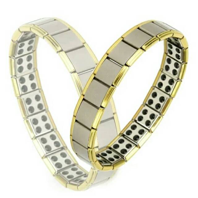 Gelang titanium magnetik terapi kesehatan pria wanita