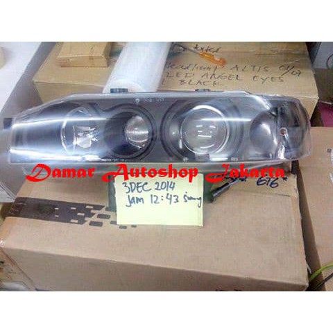 HEADLAMP MAESTRO PROJECTOR ANGEL EYES BLACK