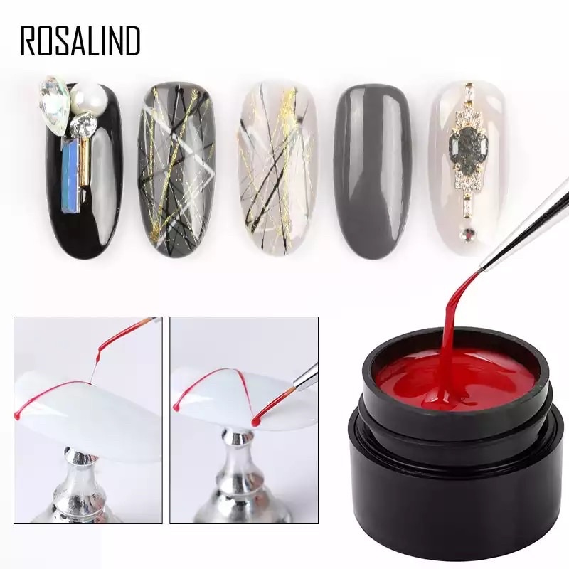 SPIDER GEL METAL SPIDER GEL ROSALIND 5 ML HIASAN NAIL ART GEL POLISH