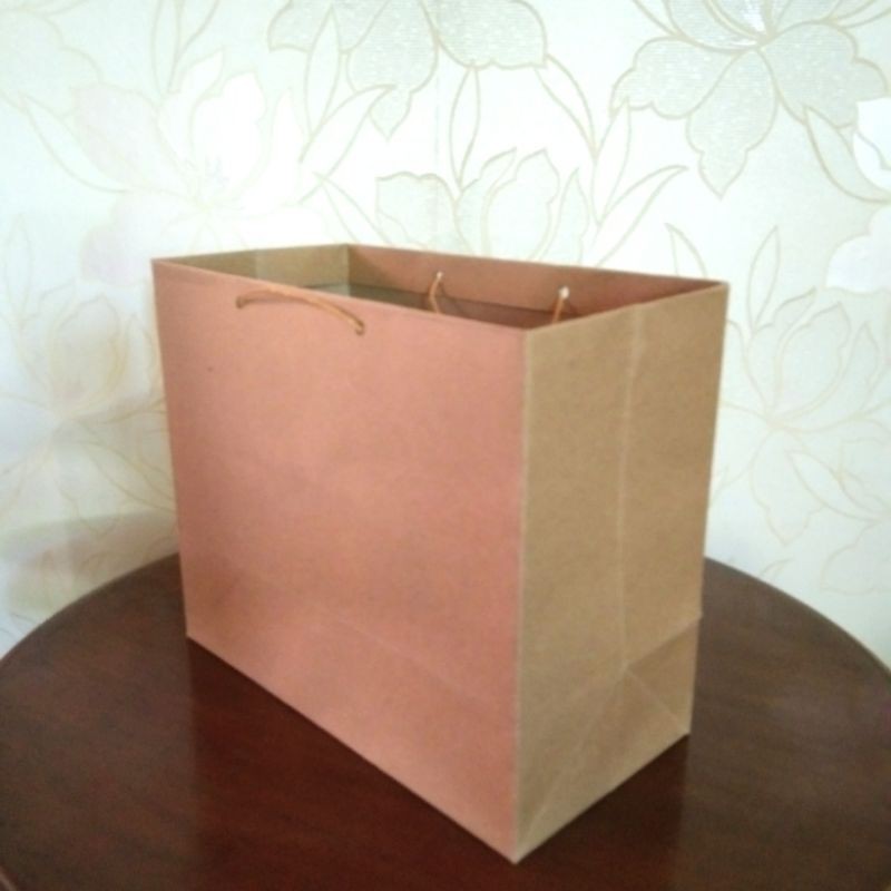 

Paper bag polos tebal 25 x 15 x 25 brownies cookies bento