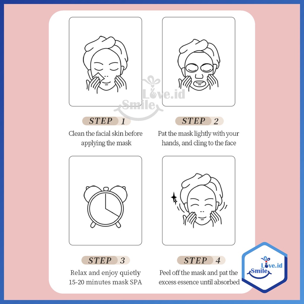 ONE SPRING New Natural Sheet Mask Masker Wajah Bean Soya Oat Ketan Barley OSS02