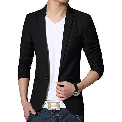 BLAZER SLIMFIT HITAM PRIA MARVIN BLACK NIKAYU ORIGINAL HIGH TWIST