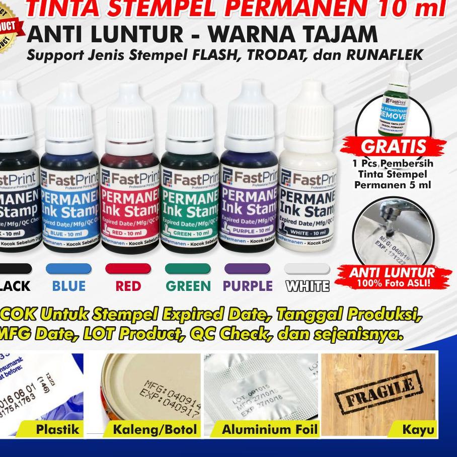 

Terlaris Tinta Stempel Permanen Tanggal Kadaluarsa Ink Waterproof 10ML 시