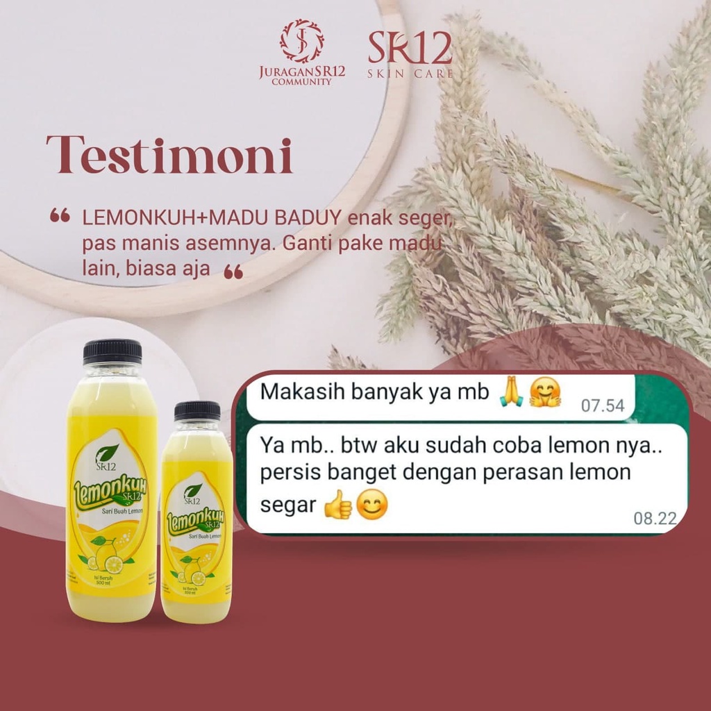 Lemonkuh SR12 SR 12 Obat Penurun Pengurus Herbal Pelangsing Berat Badan Alami Sari Minuman Ekstrak Lemon Asli Diet Pelancar BAB