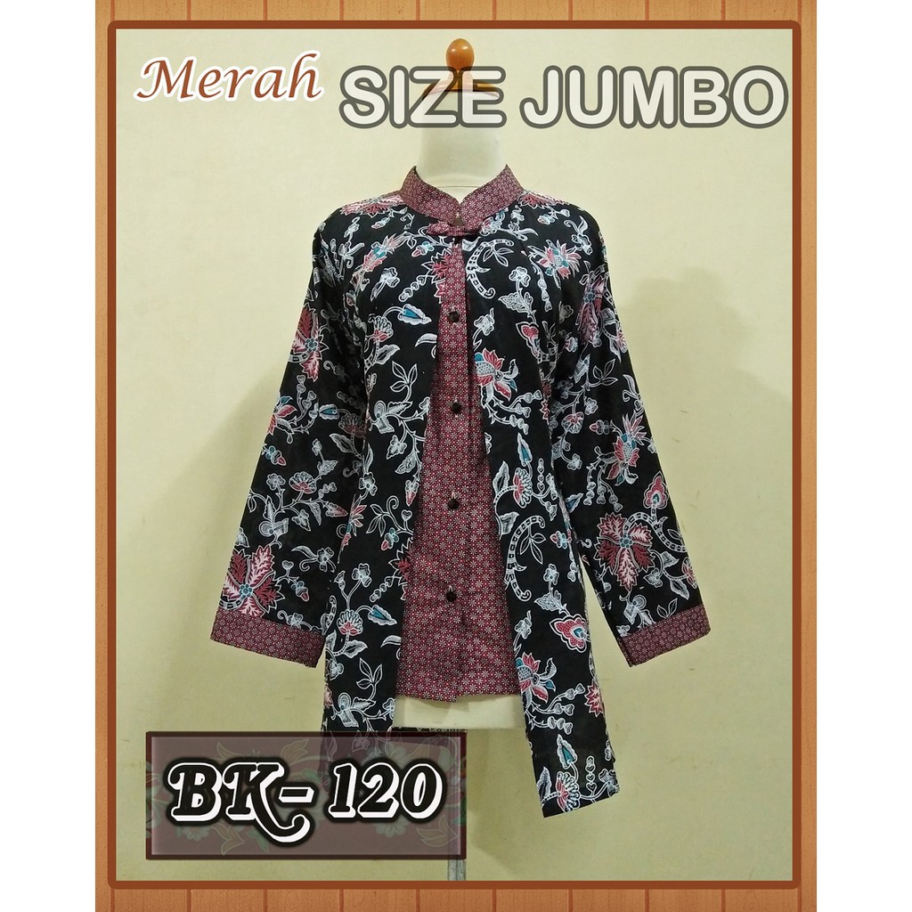 Blouse Batik Jumbo/ Batik Pekalongan/ Blouse Batik Wanita Jumbo 3