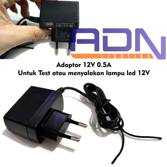 ADAPTOR POWER SUPPLY 220V AC TO 12V DC 0.5A 500Ma and-off91
