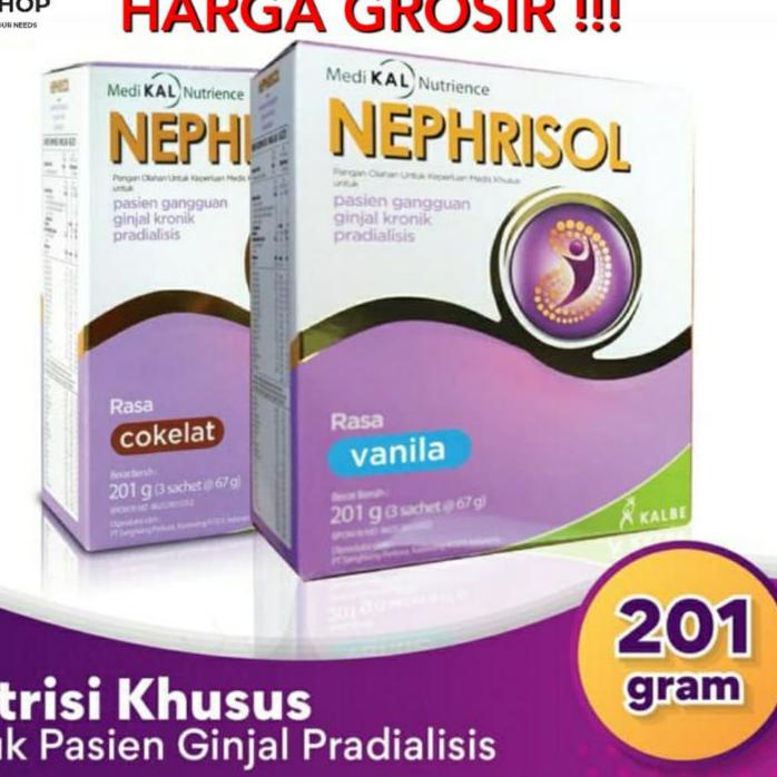 

New! NEPHRISOL COKLAT VANILA CAPPUCCINO NEPHRISOL REGULER 201 GRAM ン