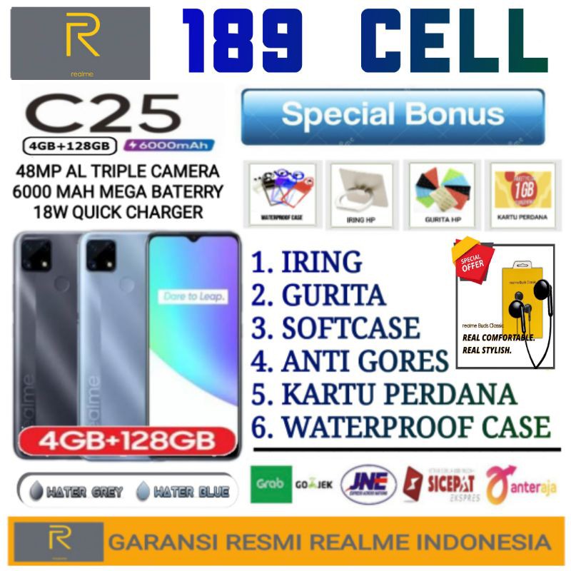 REALME C25 RAM 4/128 GB | C25Y 4/64 GB | C25 Y 4/64 GARANSI RESMI REALME INDONESIA