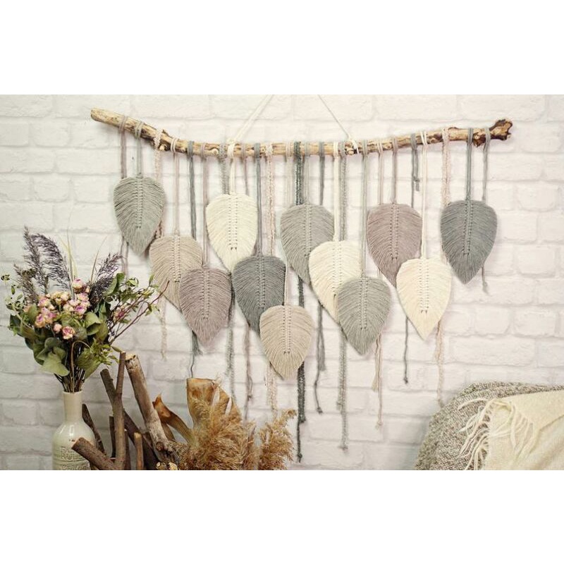 Daun macrame warna soft