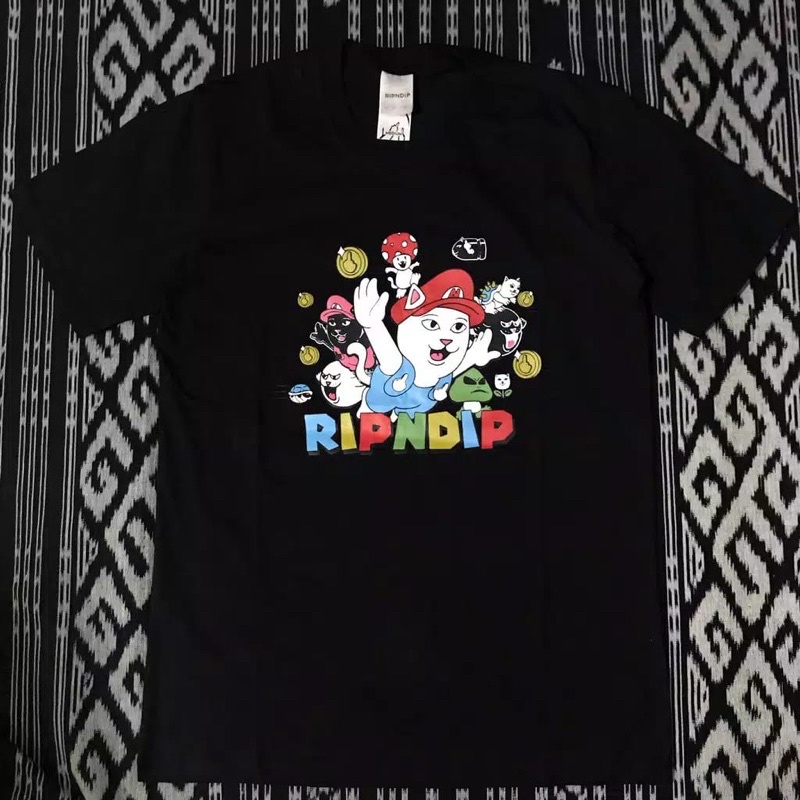 KAOS BAJU T SHIRT DISTRO RIPNDIP MARIO PRIA WANITA COWOK CEWEK UNISEX PREMIUM ORIGINAL