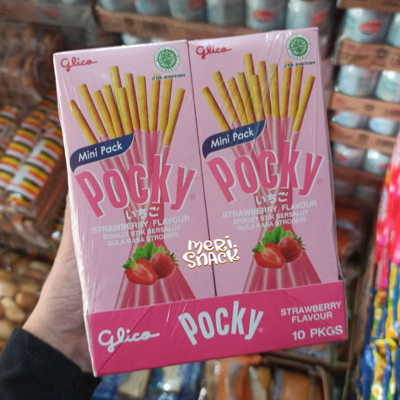 

Glico Pocky Mini Pack Stroberi Isi 10 Kotak / Strawberry