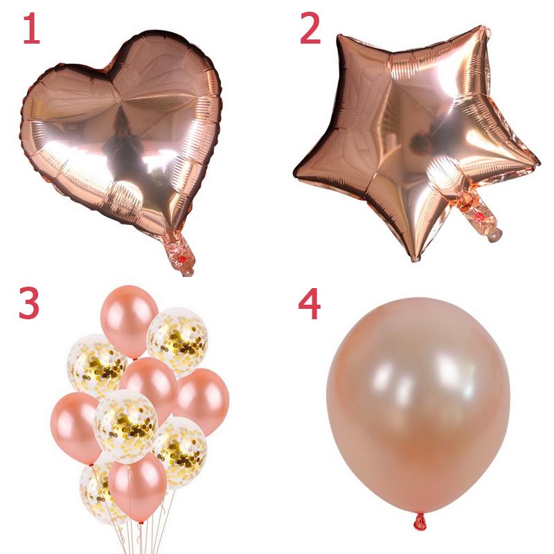 Rose Gold Star Paket Cinta Balon Dekorasi Pernikahan Rose Gold Star Paket Cinta Balon Dekorasi Pernikahan