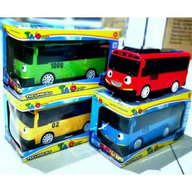 Bus Tayo Jalan Lampu Musik Lagu Tayo Mainan Mobil Baterai
