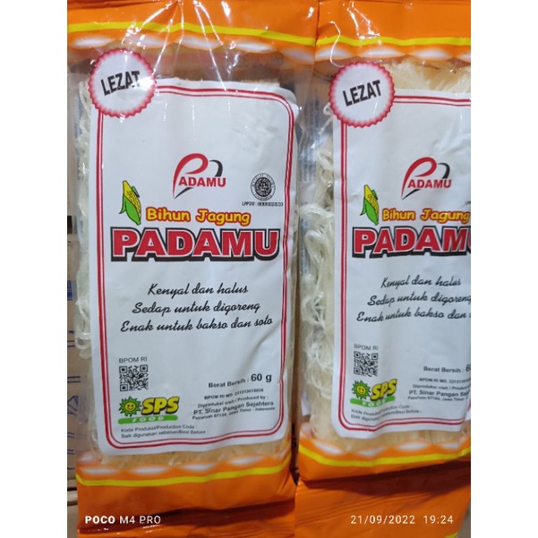 

bihun jagung padamu 60 gram