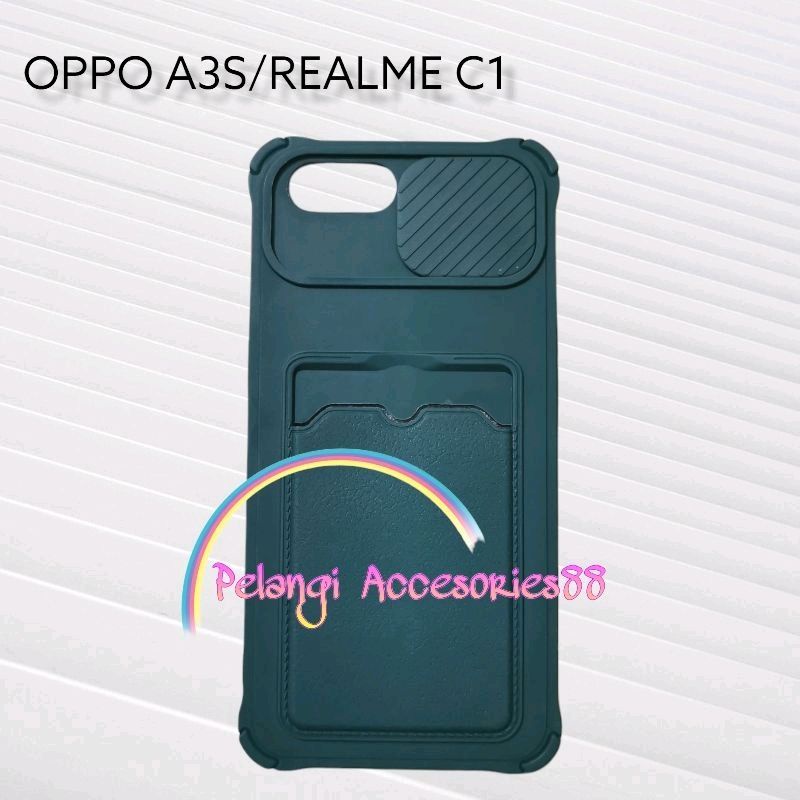 CASE REALME C1 CASE SOFTCASE SLEDING WARNA WARNI