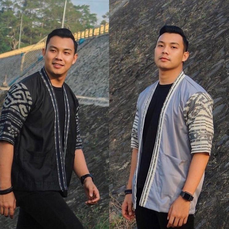 SGM.26Au22ᴹ ▫ KIMONO SONGKET / TENUN OUTER UNISEX BATIK KAMPUS TROSO OUTWEAR OUTFIT KONDANGAN CARDIG