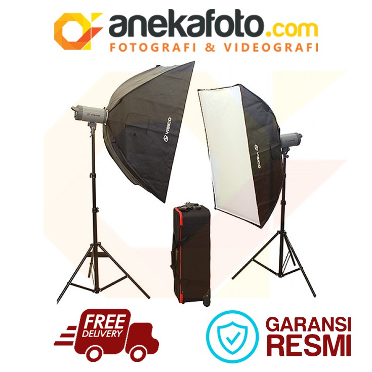 Visico Studio Kit VC 400 HH Softbox 2 Head