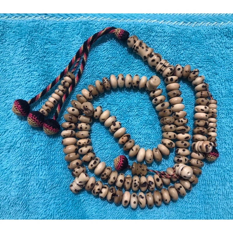 Tasbih Oud Sholib 12mm Pipih, Tijani Lux Modif + Rumbai Afrika Lux, Asli Mesir