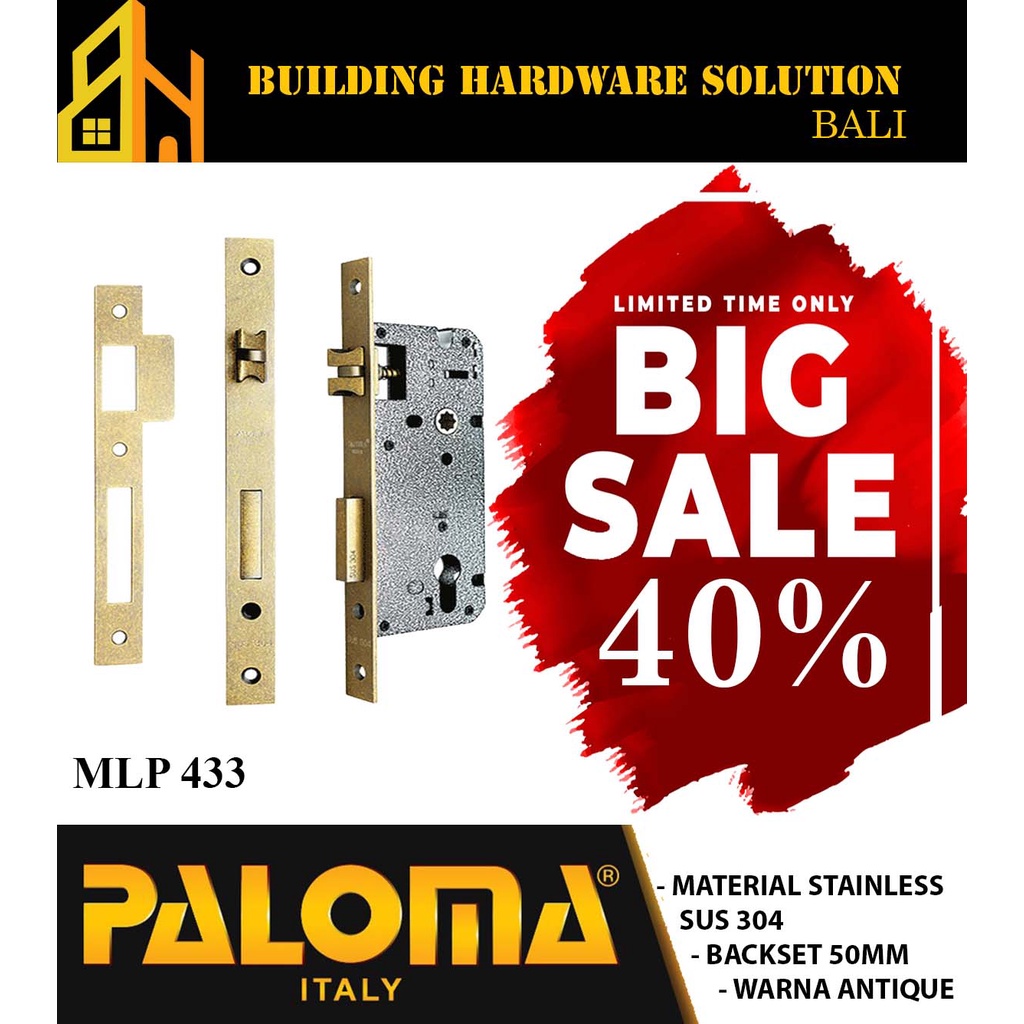Paloma Body Kunci DELUXE SWING 50MM Badan Kunci | MLP 433