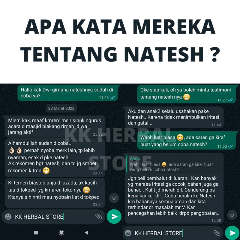 Pembalut Natesh Night 10 Paket Hemat Bebas Dioxin 4