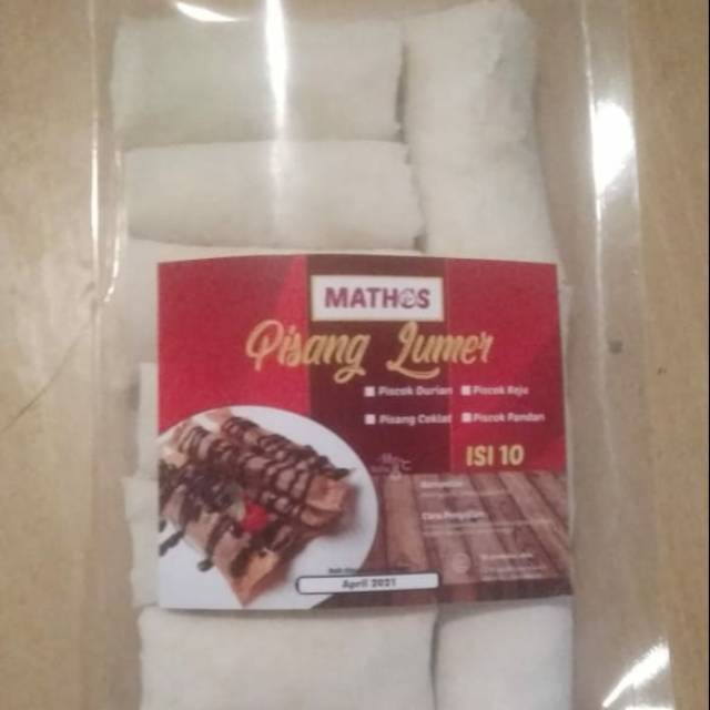 

Mathos pisang lumer isi 10pcs rasa coklat coklat keju pandan durian