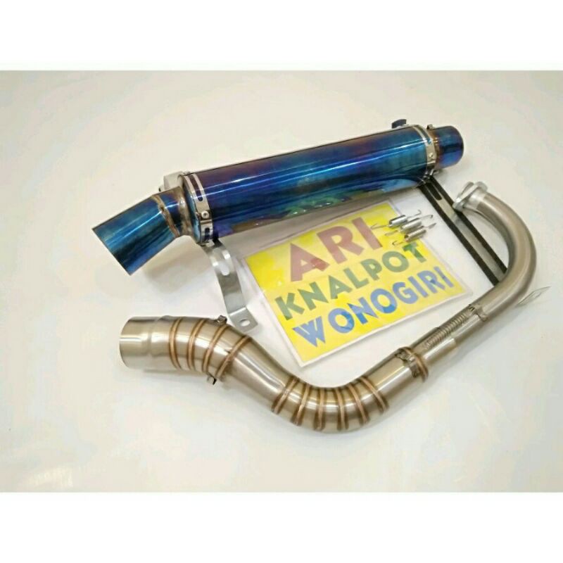 knalpot racing KOU polosan silencer bluemoon metic Mio soul GT Beat Scoopy Genio Vario