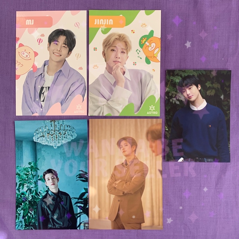 [ READY STOCK ] ASTRO OFFICIAL PHOTOPRINT ROROHA JAPAN BLUE FLAME MJ JINJIN SANHA