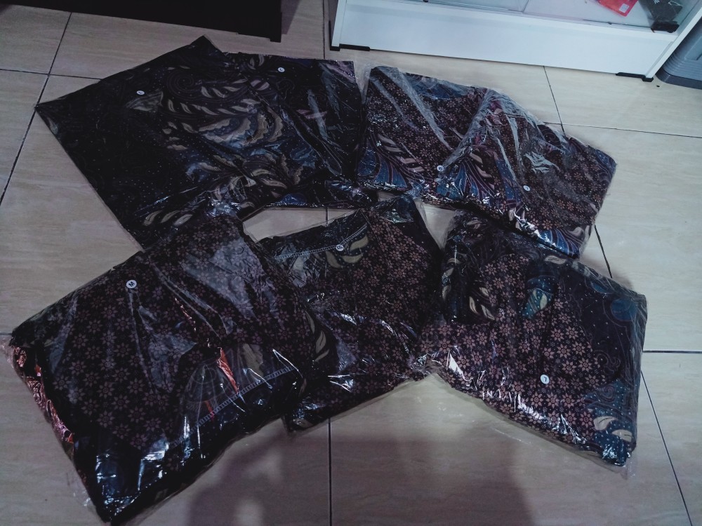 Gamis Famili Batik Coupel Keluarga ,sarimbit Ibu Ayah Dan Anak, Couple Batik Seragam Cod