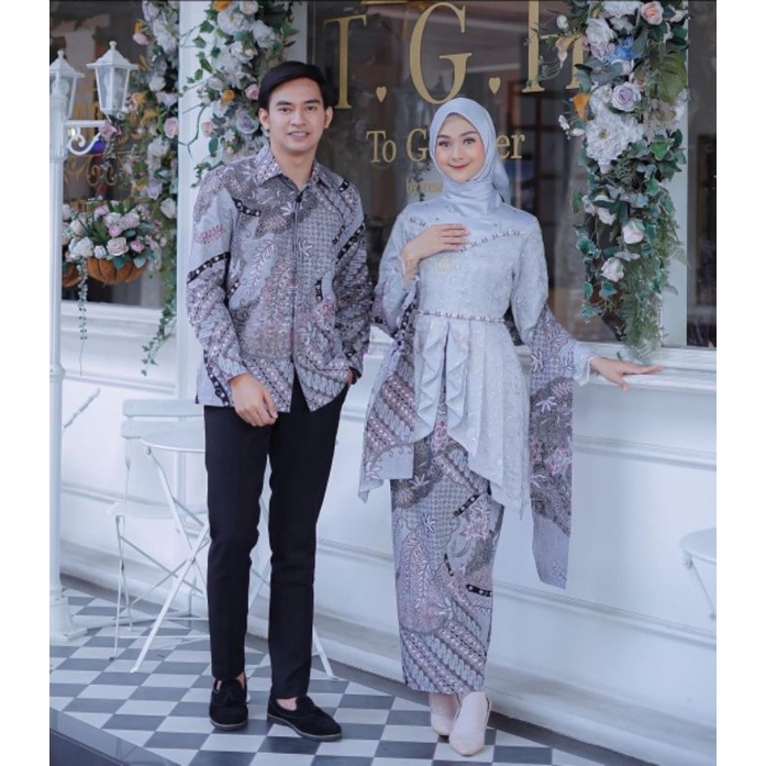 New Arrival || BATIK OFFICIAL SOLO Batik Kebaya Couple Diandra Payet Ronce || Set Couple Diandra