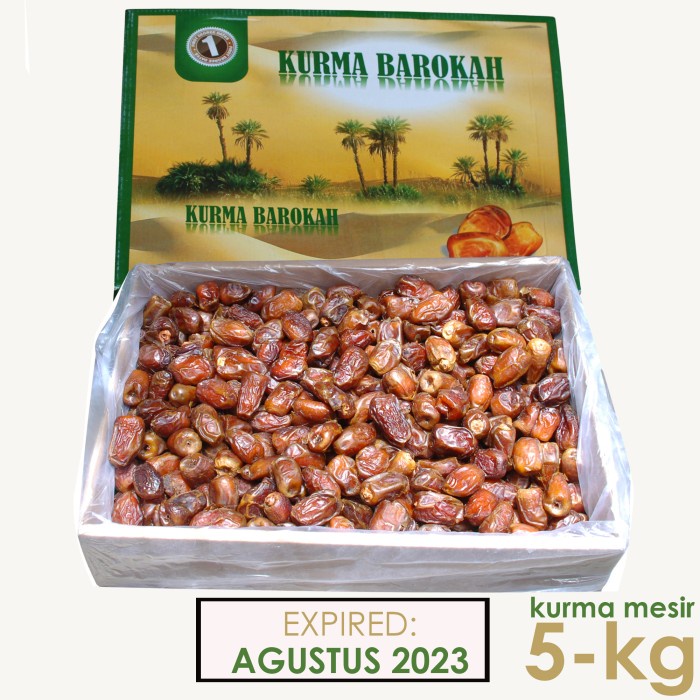 

Kurma Mesir Madu Barokah 5kg Jumbo Premium - Egyptian Khalas Korma
