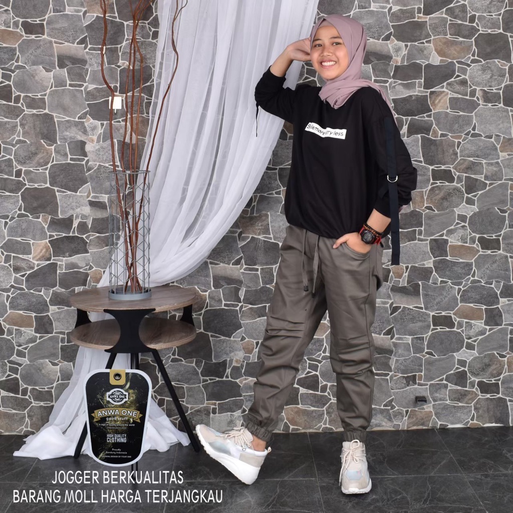 Jogger Wanita Korea Hijab | Celana Jogger Wanita Premium Termurah